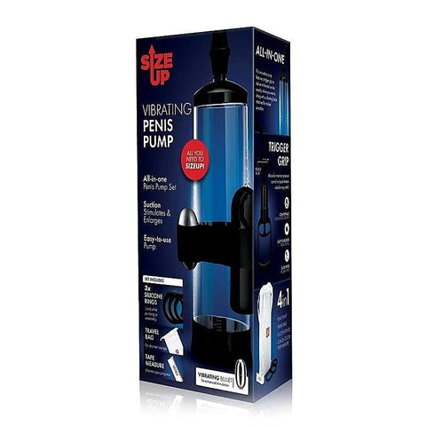 Size Up Vibrating Trigger Penis Pump - Pump Up the Fun - Pumps, Extenders and Sleeves