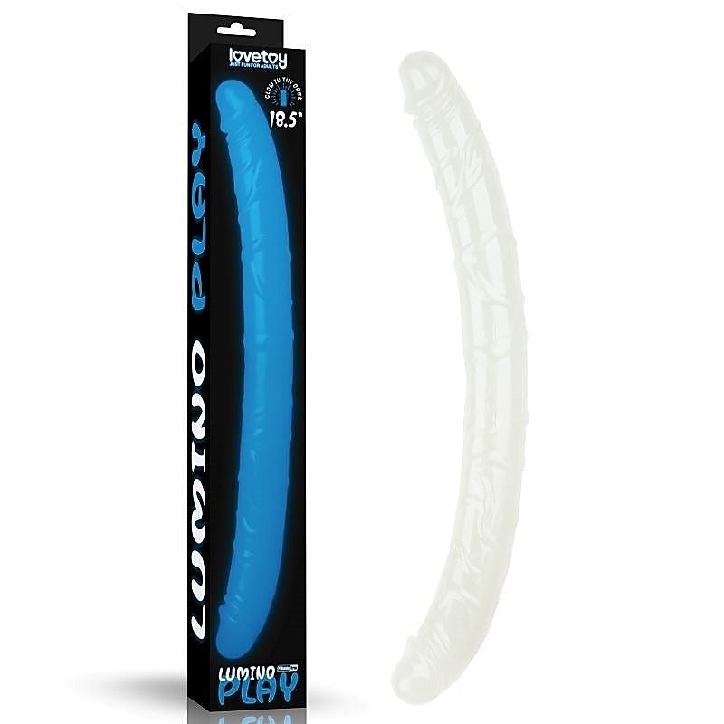 Lumino Play 18.5'' Double Dildo Glow in the Double Dong - Realistic Dildos