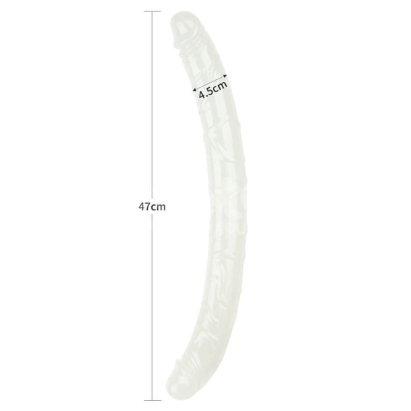 Lumino Play 18.5'' Double Dildo Glow in the Double Dong - Realistic Dildos
