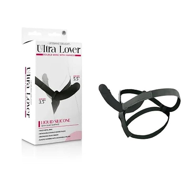 Ultra Lover Double Dong With Harness By Nanma Corporation - Realistic Dildos