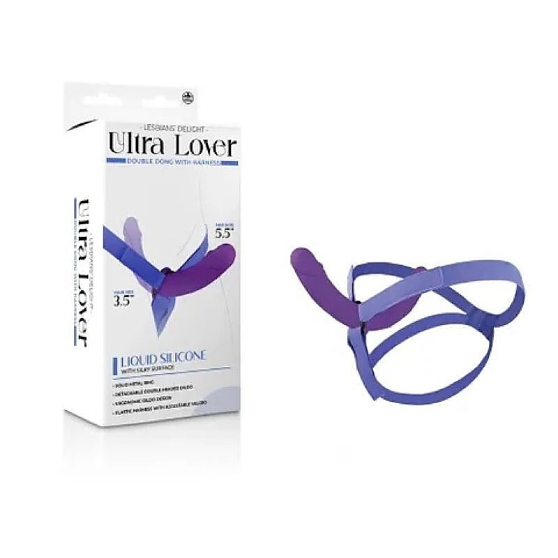 Ultra Lover Double Dong With Harness By Nanma Corporation - Realistic Dildos