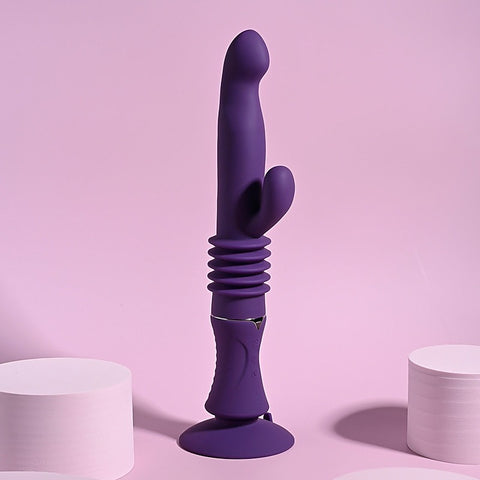 Playboy Pleasure HOPPY ENDING Thrusting Rabbit Vibrator - Rabbit Vibrators