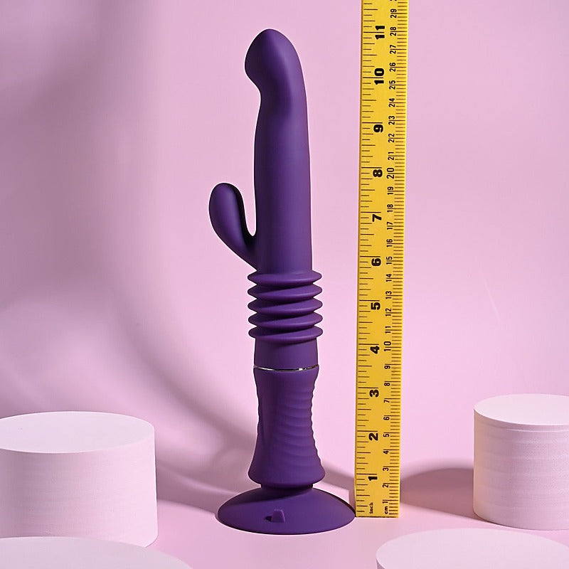 Playboy Pleasure HOPPY ENDING Thrusting Rabbit Vibrator - Rabbit Vibrators