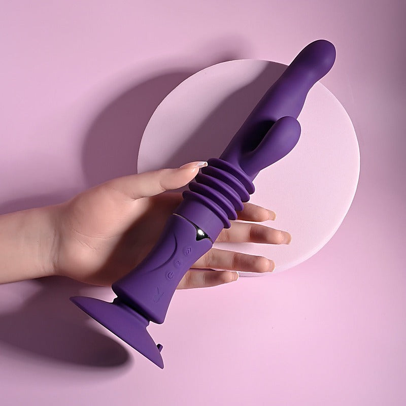 Playboy Pleasure HOPPY ENDING Thrusting Rabbit Vibrator - Rabbit Vibrators
