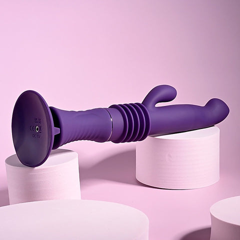 Playboy Pleasure HOPPY ENDING Thrusting Rabbit Vibrator - Rabbit Vibrators