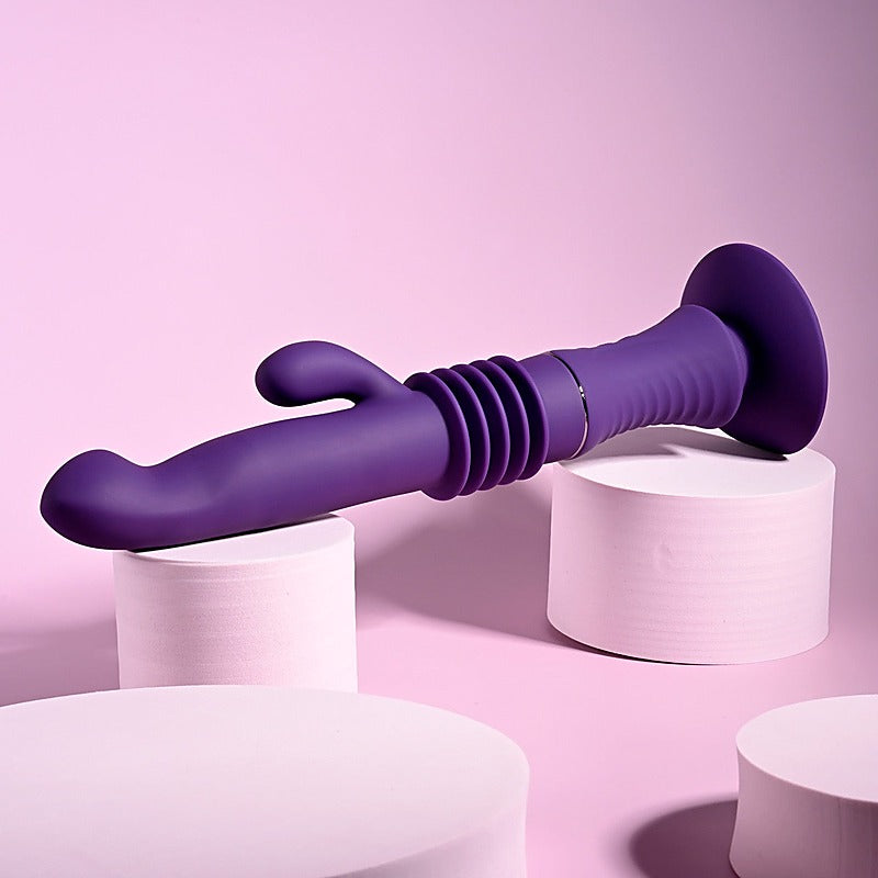 Playboy Pleasure HOPPY ENDING Thrusting Rabbit Vibrator - Rabbit Vibrators