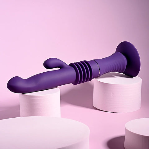 Playboy Pleasure HOPPY ENDING Thrusting Rabbit Vibrator - Rabbit Vibrators