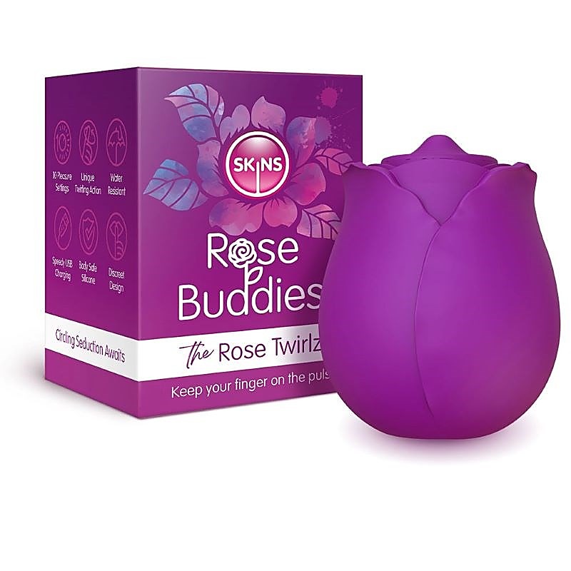 Skins Rose Buddies - The Rose Twirlz - Finger and Tongue Vibrators