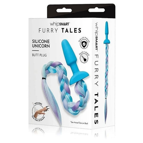 WhipSmart Enchanting Furry Tales Silicone Unicorn Butt Plug - Butt Plugs