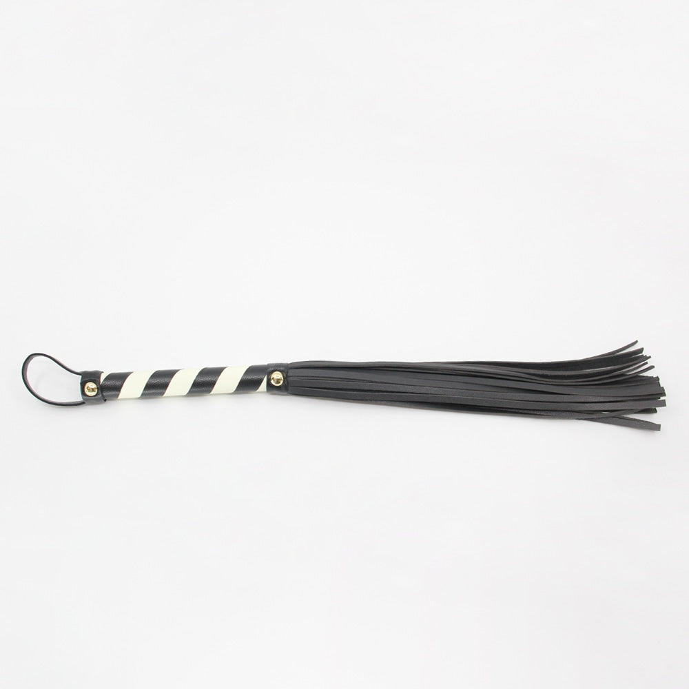 Love In Leather Medium Length Suede Flogger Purple - - Whips And Crops
