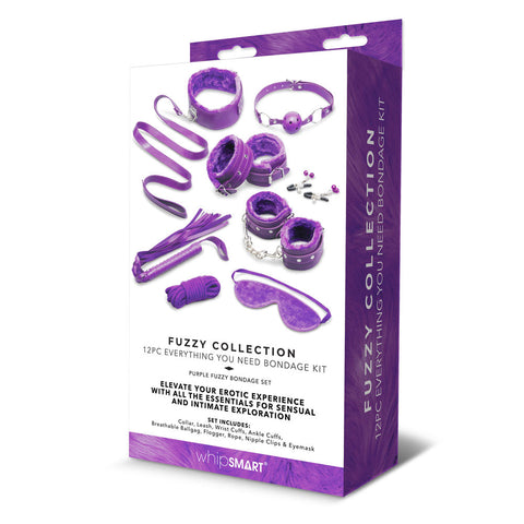 WhipSmart Fuzzy Everything You Need 12 Piece Bondage Kit
