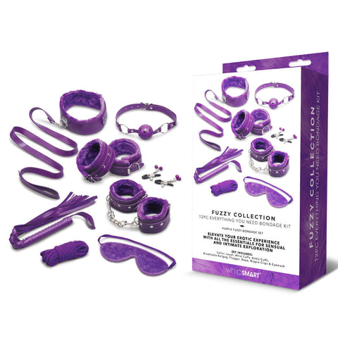 WhipSmart Fuzzy Everything You Need 12 Piece Bondage Kit