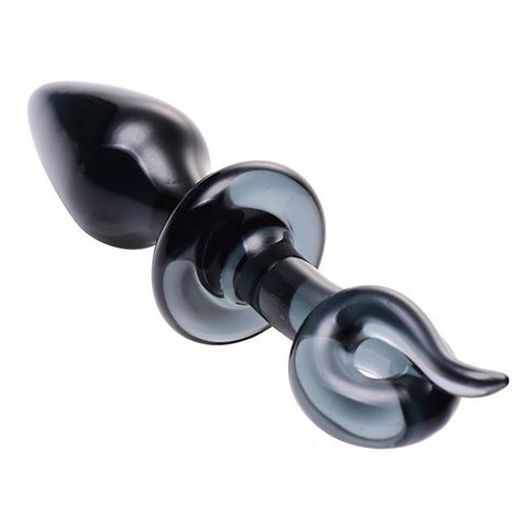 Swine Pig Tail Glass Anal Plug - Glass Sex Toys