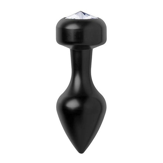 Spade Petite Jewel Aluminum Anal Plug - Steel Sex Toys