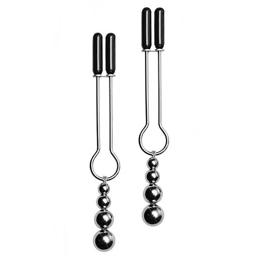 Adorn Triple Bead Nipple Clamp Set - Nipple and Clit Clamps