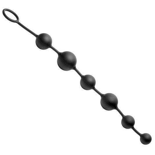 Premium Serpent 6 Silicone Beads By Xr Brands - Anal Beads and Balls