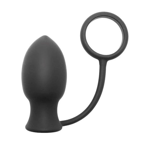 Master Series Bomber - Vibrating Silicone Anal Plug with Cock Ring - Anal Vibrators