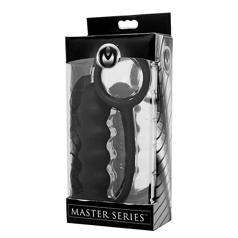 Rippler Vibrating Silicone Anal Plug With Cock Ring - Cock Rings