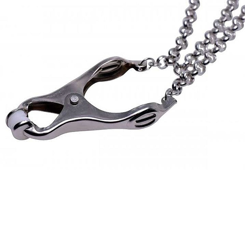 Affix Triple Chain Nipple Clamps by XR Brands - Nipple and Clit Clamps