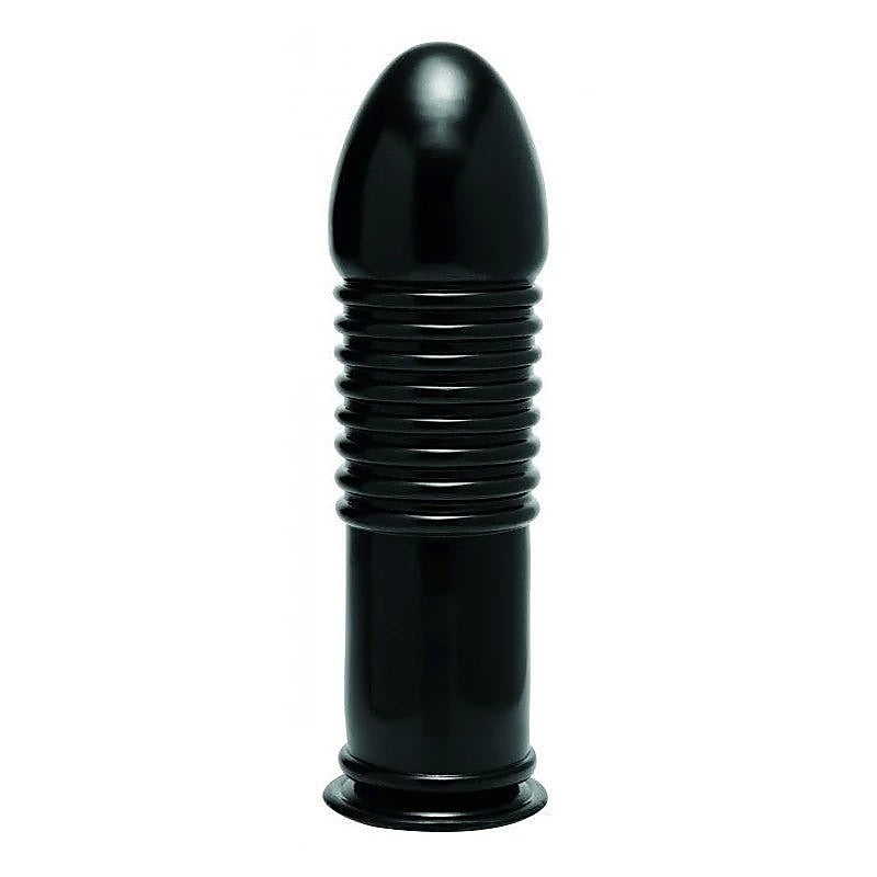 Enormass Ribbed Plug With Suction Base By Xr Brands - Butt Plugs