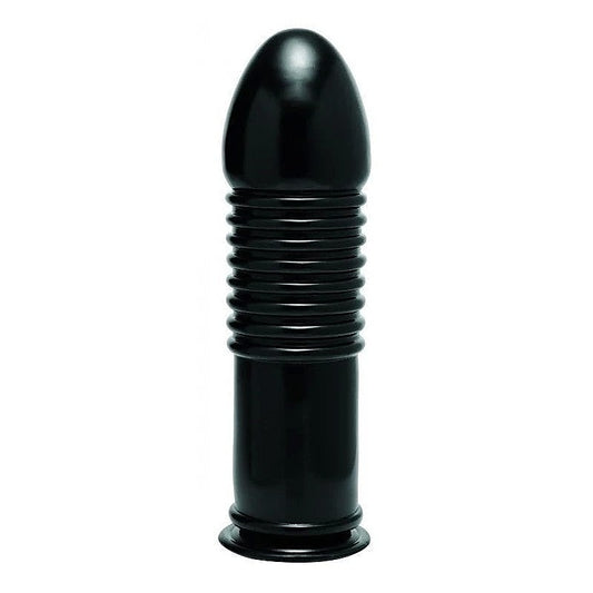 Enormass Ribbed Plug With Suction Base By Xr Brands - Butt Plugs