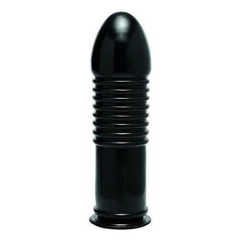 Enormass Ribbed Plug With Suction Base By Xr Brands - Butt Plugs