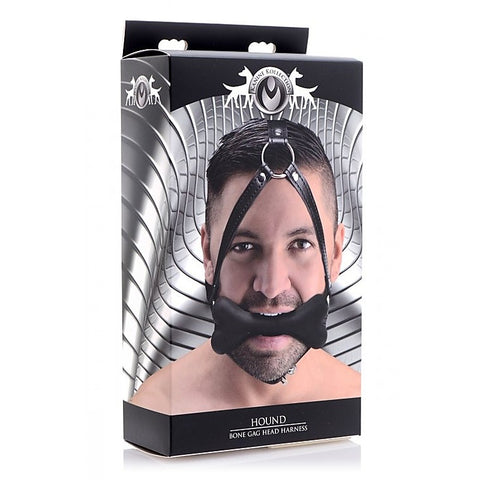 Hound Bone Gag Head Harness - Bondage Gags and Bits