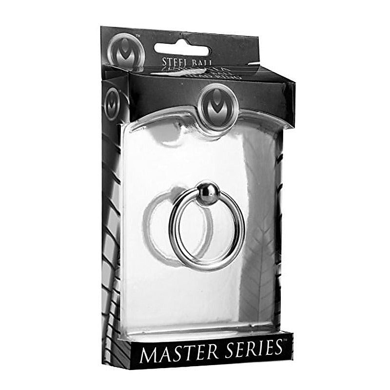 Ornata Steel Ball Head Ring By Xr Brands - Cock Rings