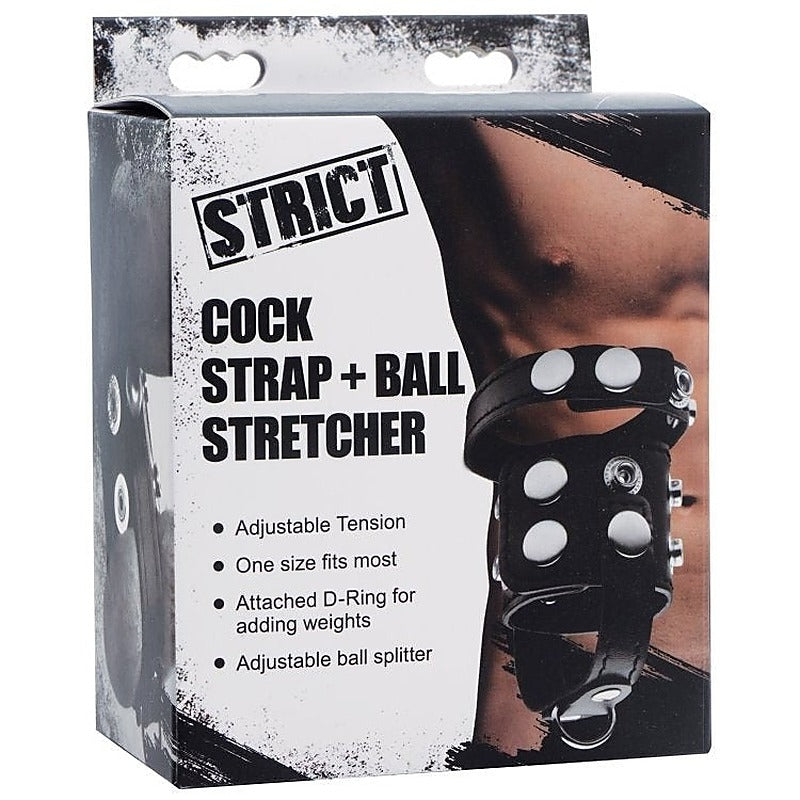 Strict Cock Strap And Ball Stretcher By Xr Brands - Cock Rings