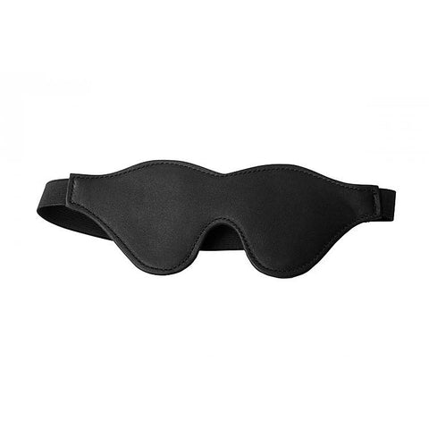 Strict Black Fleece Lined Blindfold Black - Masks And Blindfolds