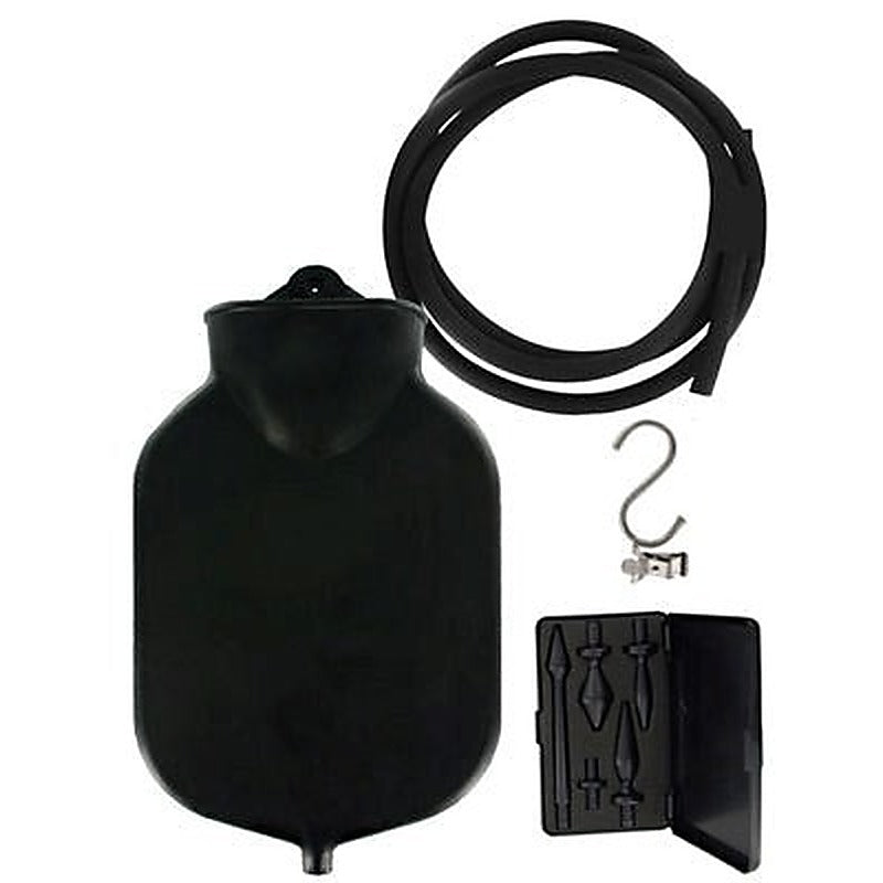 Deluge Deluxe Black Enema Set - Enemas and Douches