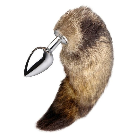 Untamed Xl Faux Fox Tail Anal Plug - Steel Sex Toys