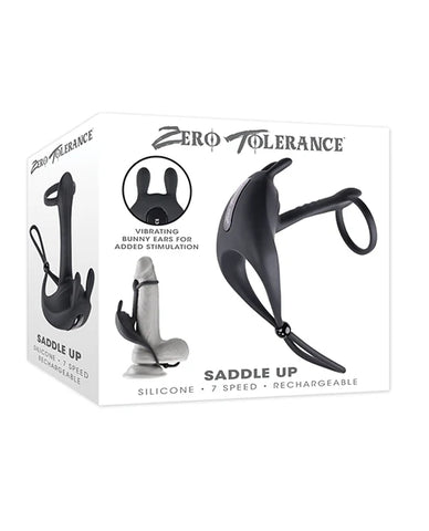 Zero Tolerance Saddle Up Cock and Ball Vibrator - Cock Rings