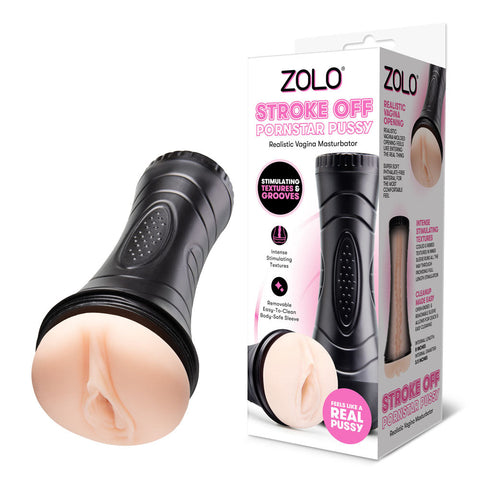 Zolo STROKE OFF Pornstar Pussy Realistic Vagina Stroker
