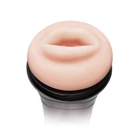 Zolo STROKE OFF Deep Throat BJ Realistic Mouth Stroker
