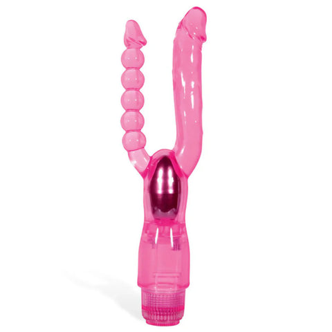 Adam & Eve's Dual Delight Vibrator - Versatile Pleasure - Anal Beads and Balls