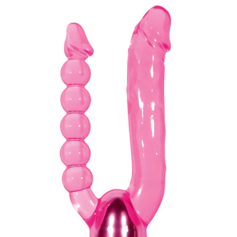 Adam & Eve's Dual Delight Vibrator - Versatile Pleasure - Anal Beads and Balls