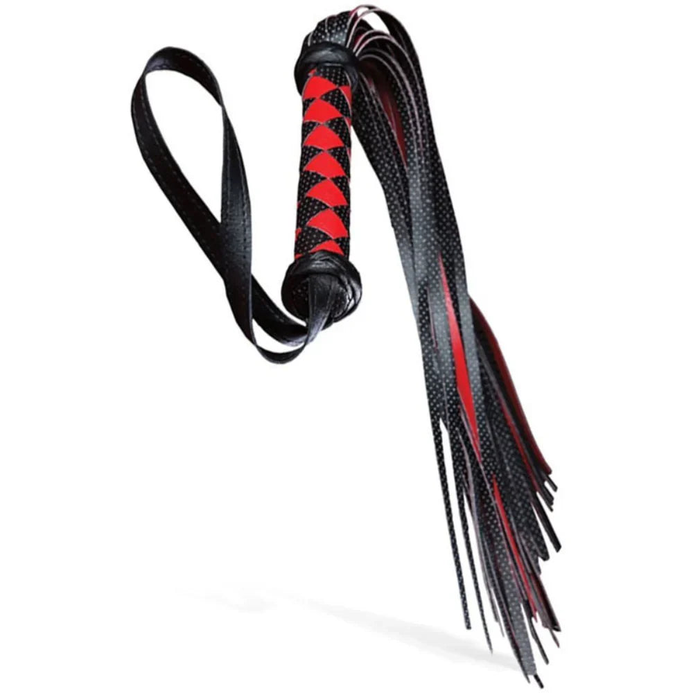 Adam & Eve Scarlet Couture Diamond BDSM Flogger - - Whips And Crops