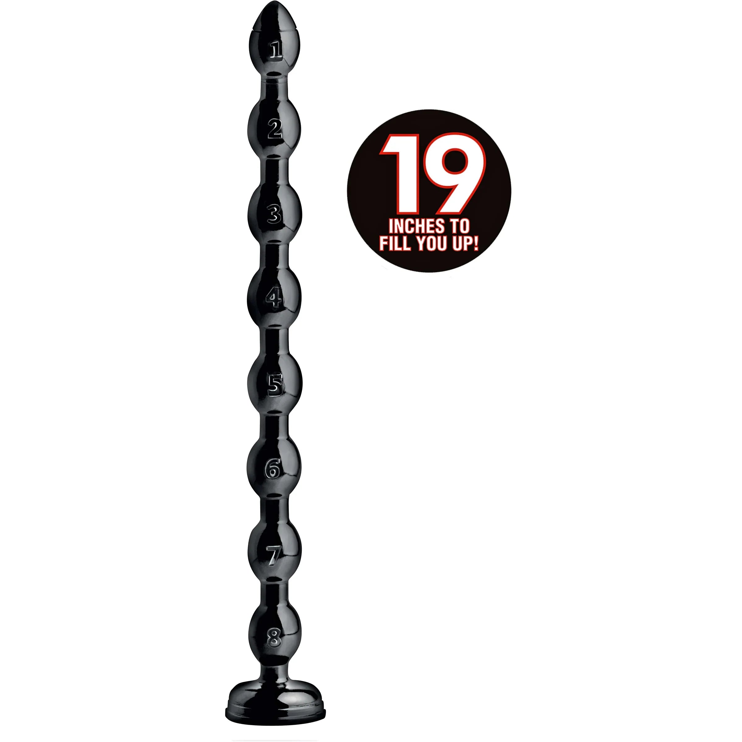 Hosed 19 Inches Beaded Textured Anal Snake Beads - - Anal Beads and Balls