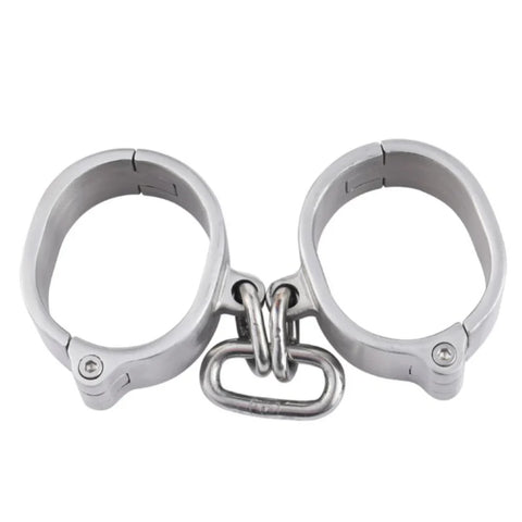 Allen Key 3 Cm Height Cuffs Male Wrist Cuffs - Steel Sex Toys