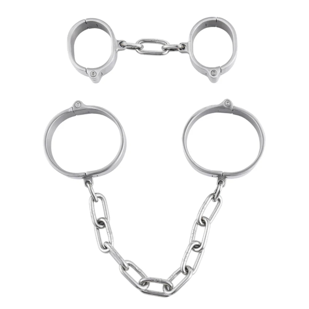 Allen Key 3 Cm Height Cuffs Male Ankle Cuffs - - Steel Sex Toys