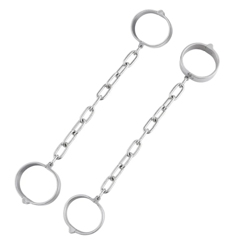 Allen Key 3 Cm Height Cuffs Male Ankle Cuffs - - Steel Sex Toys