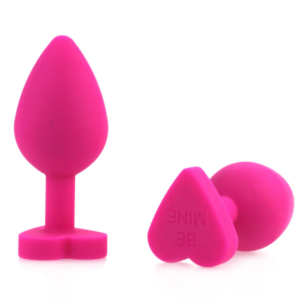 BDStyle Heart Shape Silicone Anal Plug - - Butt Plugs