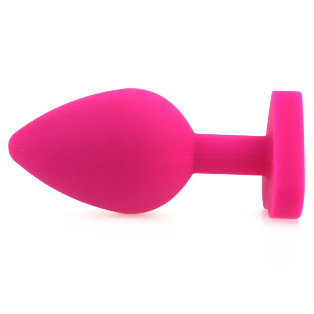 BDStyle Heart Shape Silicone Anal Plug - - Butt Plugs