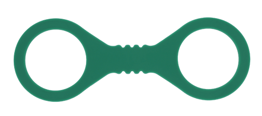 Sex & Mischief Indica Silicone Bondage Hand Cuffs Green - Cuffs And Restraints