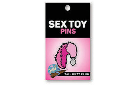 Wood Rocket Sexy Party Tail Butt Plug Enamel Pin - Party Gifts and Novelties