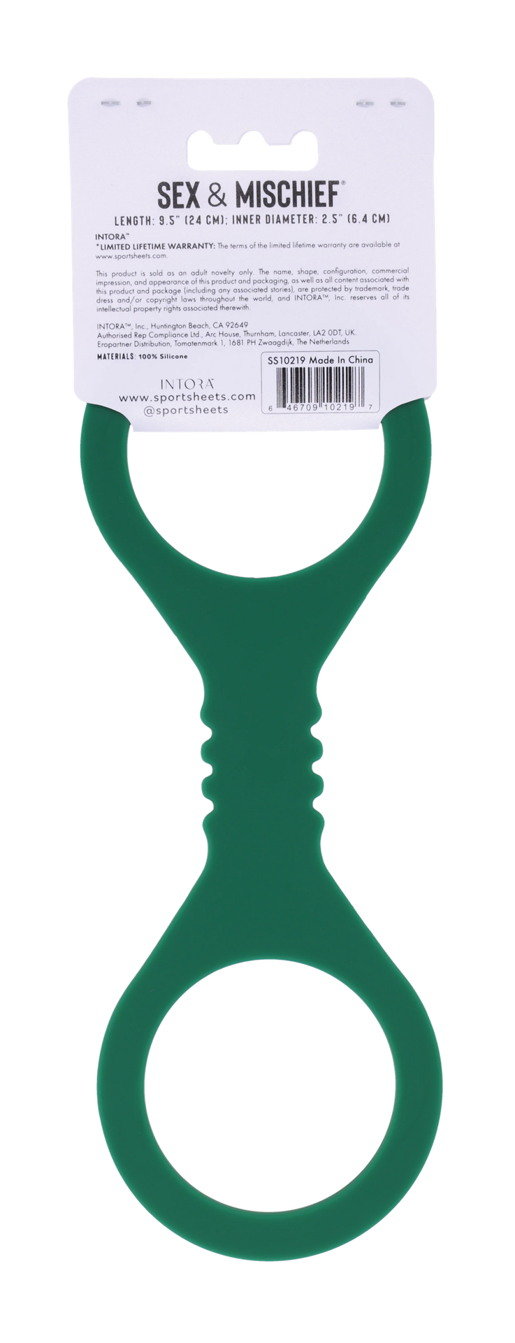 Sex & Mischief Indica Silicone Bondage Hand Cuffs Green - - Cuffs And Restraints