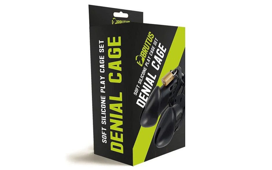 Brutus Denial 2 Piece Silicone Male Chastity Cage - Male Chastity