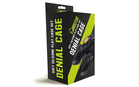 Brutus Denial 2 Piece Silicone Male Chastity Cage - Male Chastity