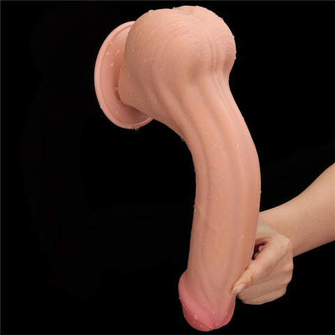 11.5 Inch King Sized Sliding Skin Dual Layer Dong by Lovetoy